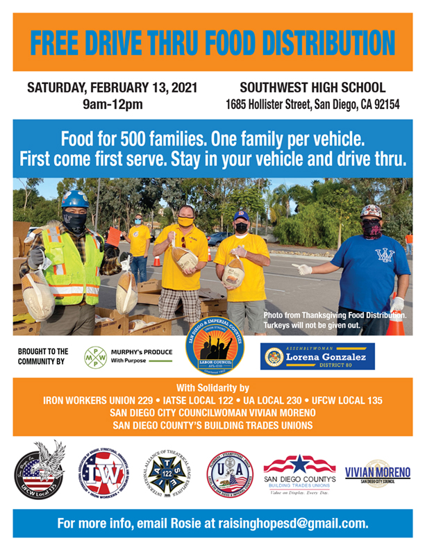 South Bay Drive Thru Food Distribution - UFCW Local 135