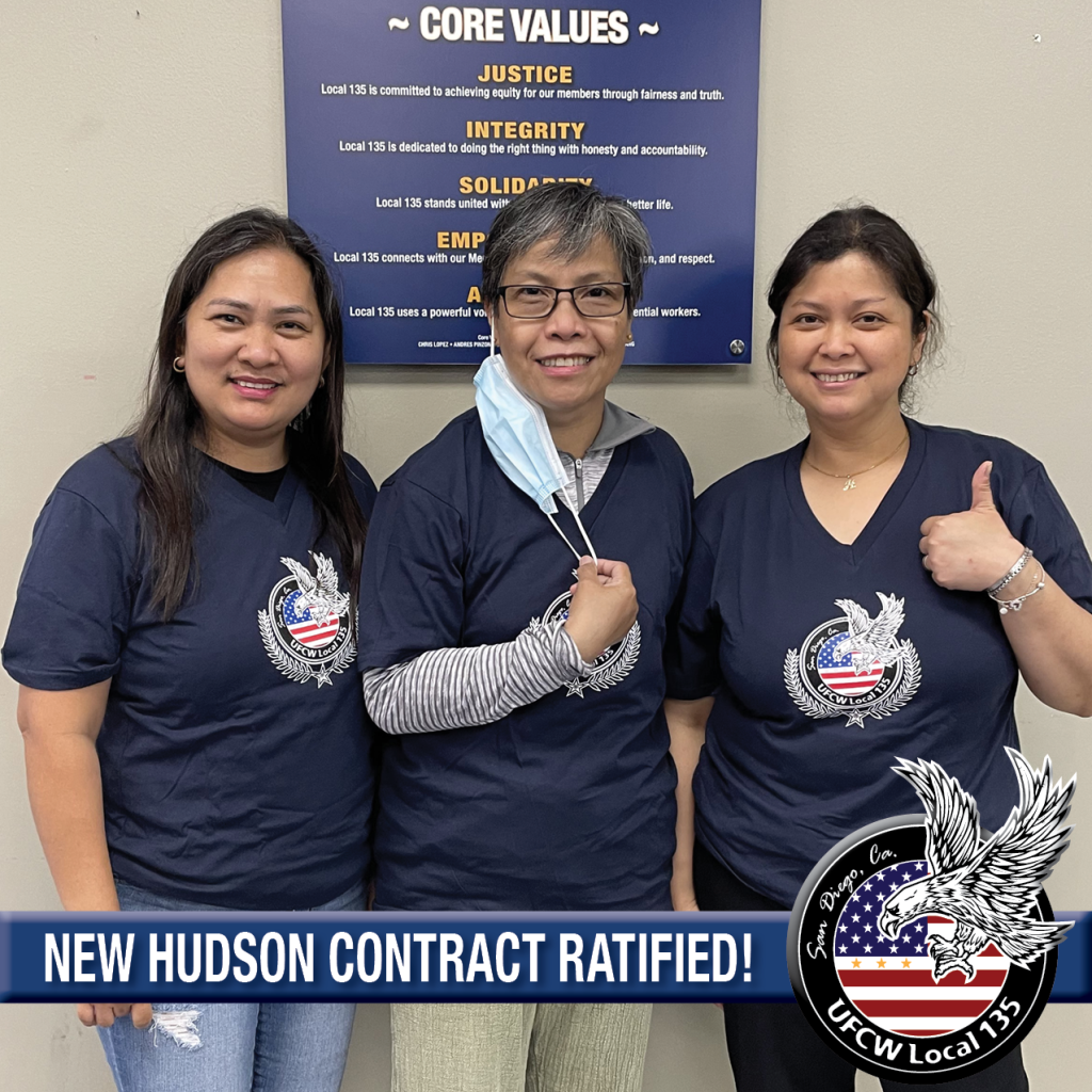 Hudson Contract Ratified UFCW Local 135
